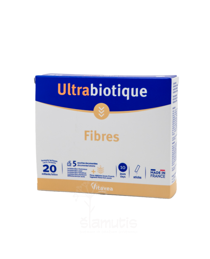 Vitavea Ultrabiotique Fibres gyvosios bakterijos su skaidulomis Fibregum®